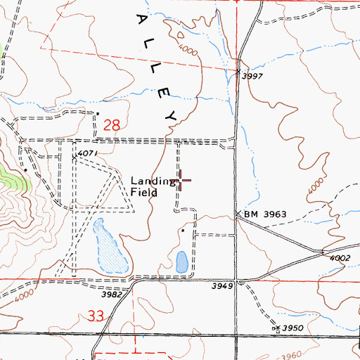 Topographic Map of Kelso Valley Airport, CA