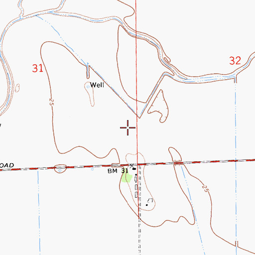 Topographic Map of Scheidel Ranch Airport, CA