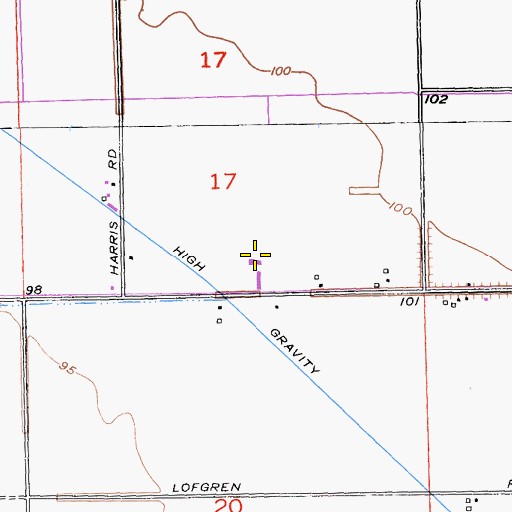 Topographic Map of Richvale Airport, CA