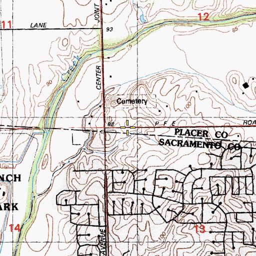 Topographic Map of Holtsmans Airport, CA