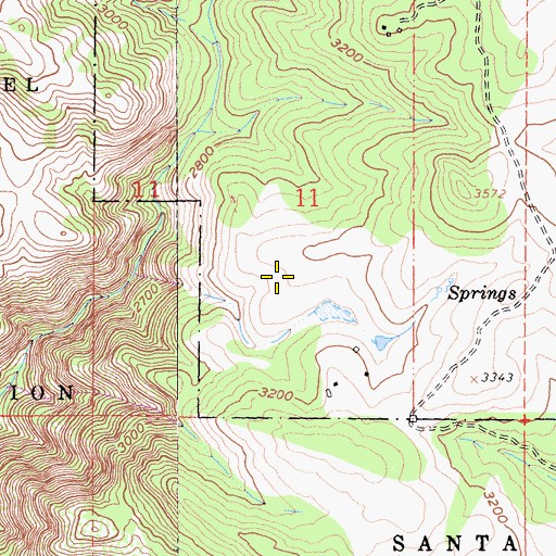 Topographic Map of Hoffman Private Airport, CA