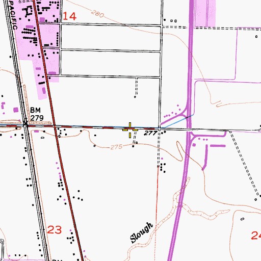 Topographic Map of SCE San Joaquin Heliport, CA