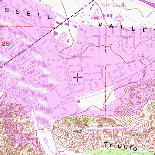 Topographic Map of Westlake Medical Center Heliport, CA