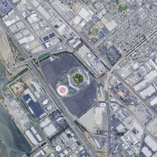 Aerial/Satellite Image of Overstock.com Coliseum, CA