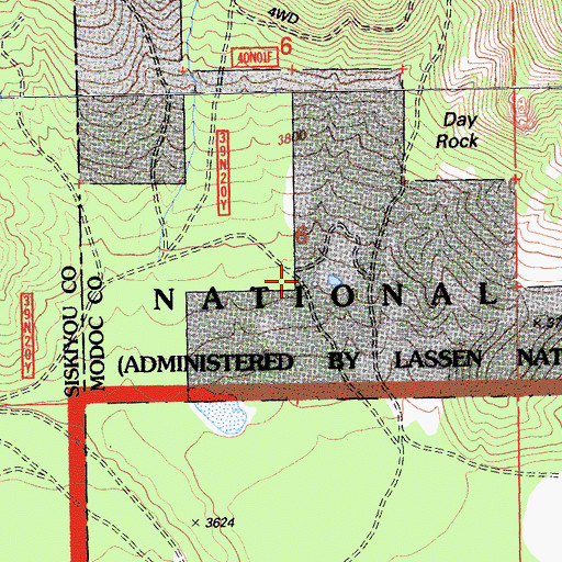 Topographic Map of Redwood Gun Club, CA
