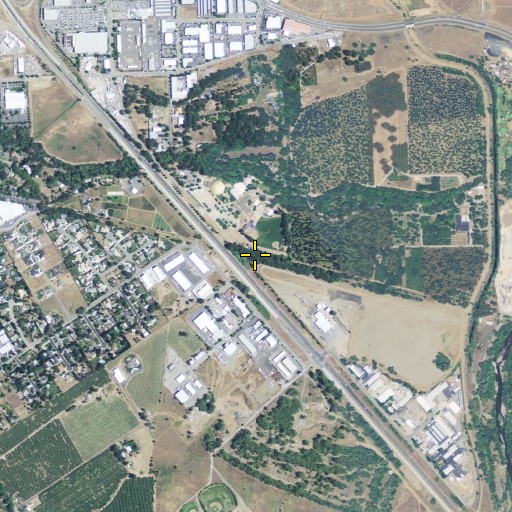 Aerial/Satellite Image of United States Department of Agriculture Plant Introduction Garden, CA