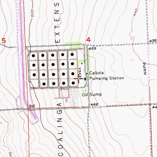 Topographic Map of Caliola Pumping Station, CA
