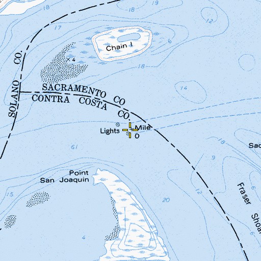 Topographic Map of Sacramento River, CA