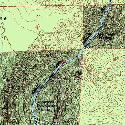 Topographic Map of Wildcat Creek, CA