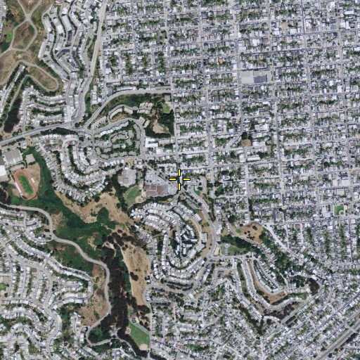 Aerial/Satellite Image of Village Square, CA