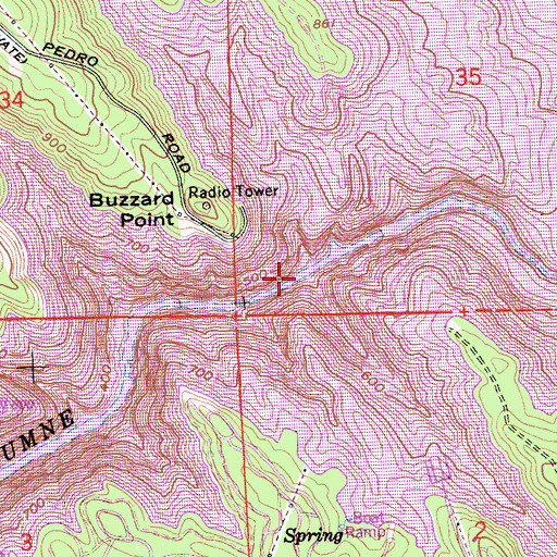 Topographic Map of Gillman Gulch, CA