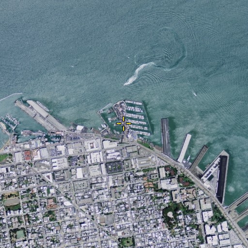 Aerial/Satellite Image of Pier 39, CA