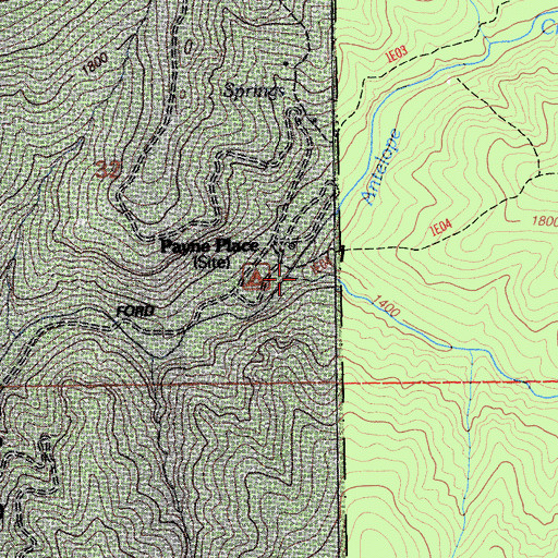 Topographic Map of Payne Place, CA