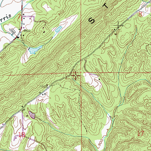 Topographic Map of Oneonta Division, AL