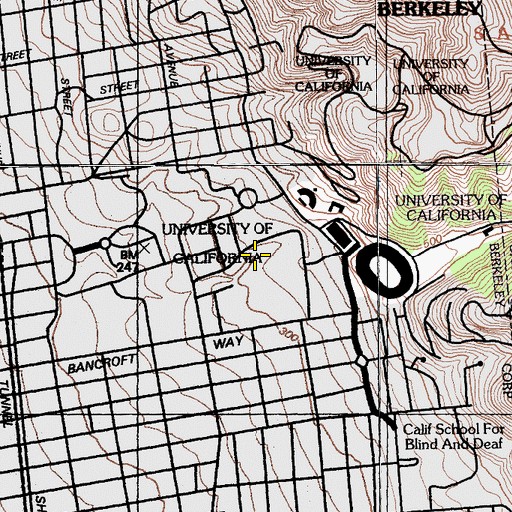 Topographic Map of Faculty Glade, CA