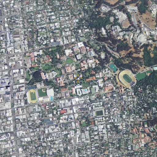 Aerial/Satellite Image of Moses Hall, CA