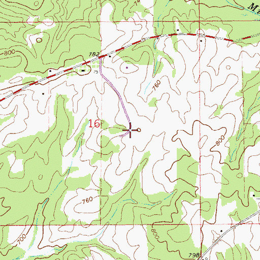 Topographic Map of La Fayette Division, AL