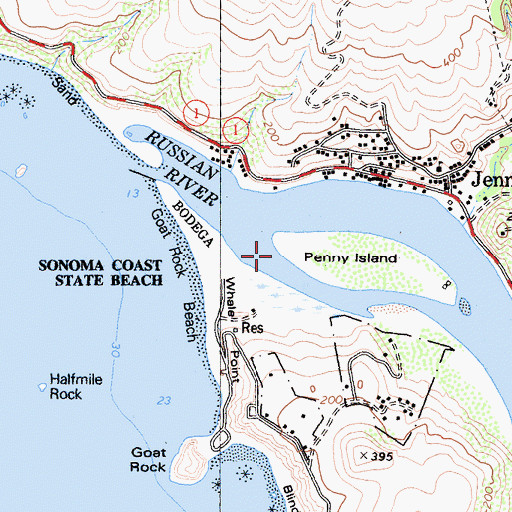 Topographic Map of Crab Island (historical), CA