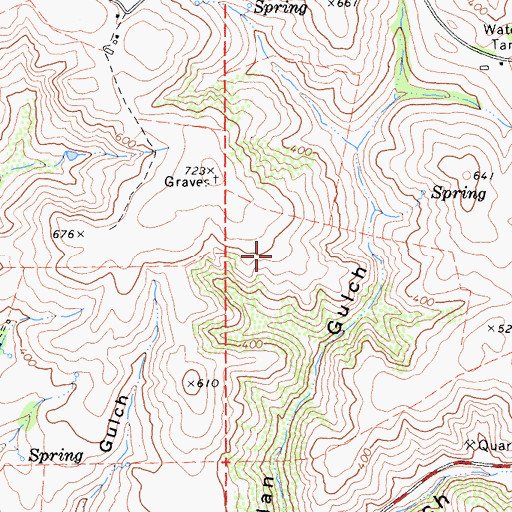 Topographic Map of Mountain Rock, CA