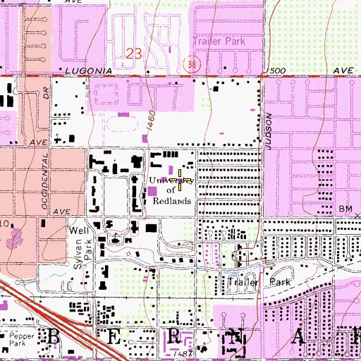 Topographic Map of East Hall, CA