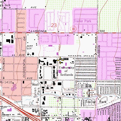 Topographic Map of North Hall, CA