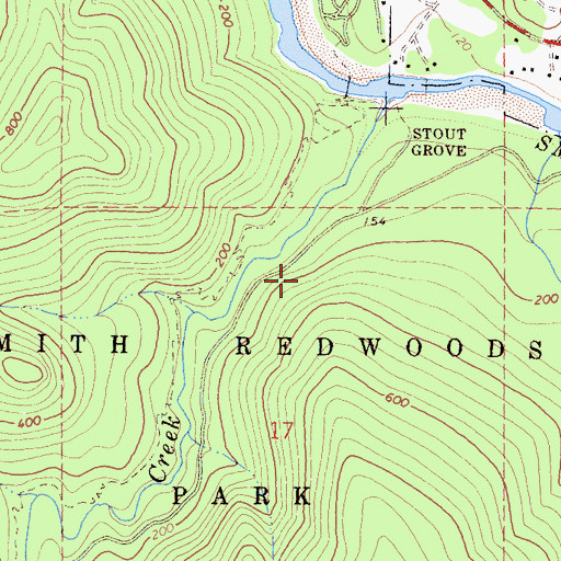 Topographic Map of Daughters of the American Revolution Grove, CA
