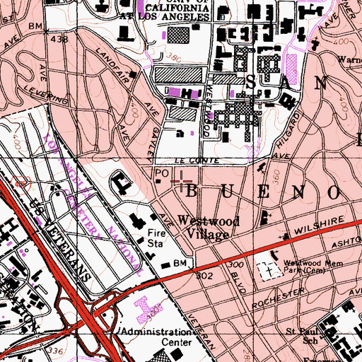 Topographic Map of Weyburn Building, CA