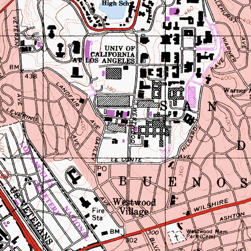 Topographic Map of Lewis Center, CA