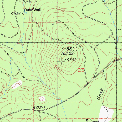 Topographic Map of Hill 23, CA