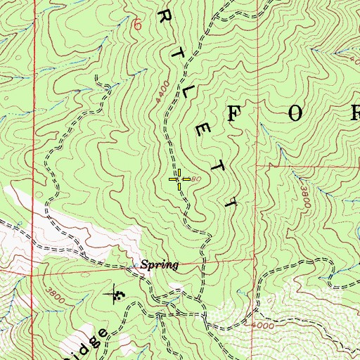 Topographic Map of Bartlett Mountain, CA