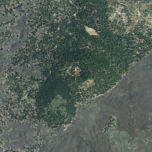 Aerial/Satellite Image of Bear Wallow Butte, CA