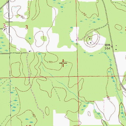 Topographic Map of Gordon Division, AL