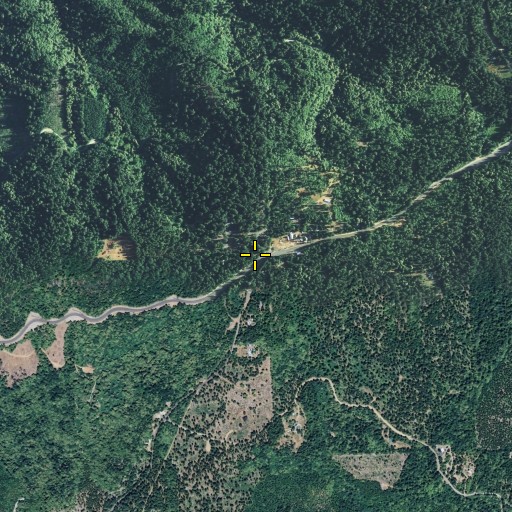 Aerial/Satellite Image of Brush Creek, CA