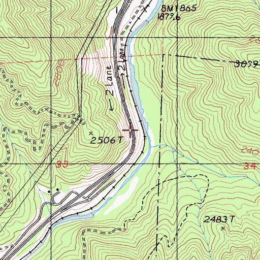 Topographic Map of Conant, CA