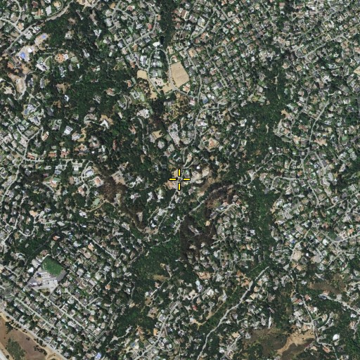 Aerial/Satellite Image of Hillsborough Park, CA
