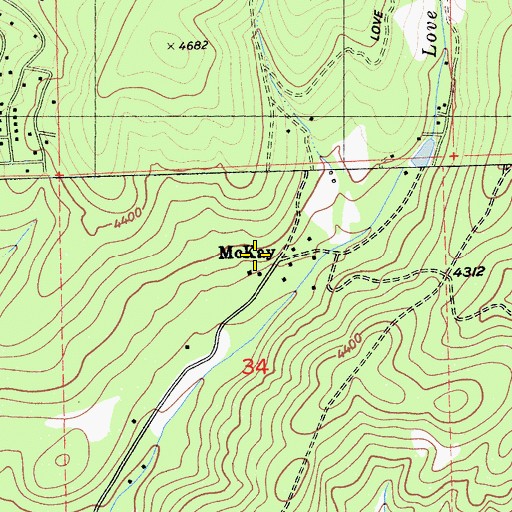 Topographic Map of McKay, CA