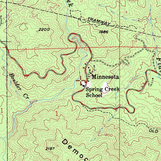 Topographic Map of Minnesota, CA
