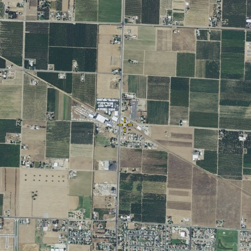 Aerial/Satellite Image of North Dinuba, CA