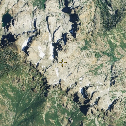 Aerial/Satellite Image of Sierra Buttes, CA