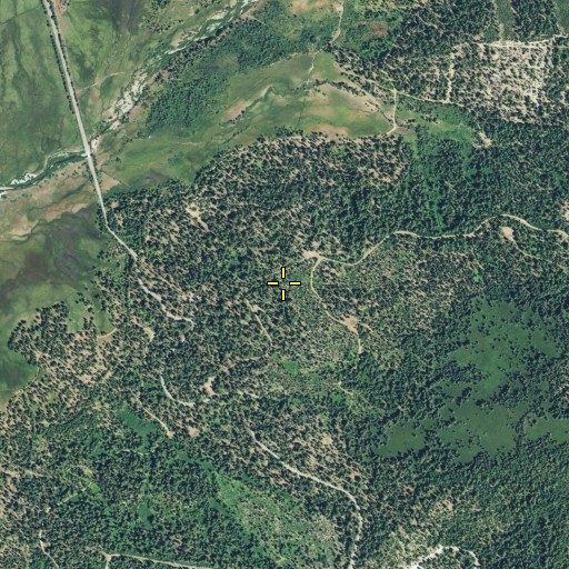 Aerial/Satellite Image of Ski Hill, CA