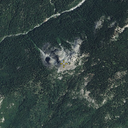 Aerial/Satellite Image of Sugarbowl Dome, CA