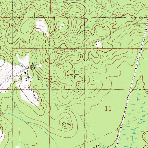Topographic Map of Wagarville Division, AL