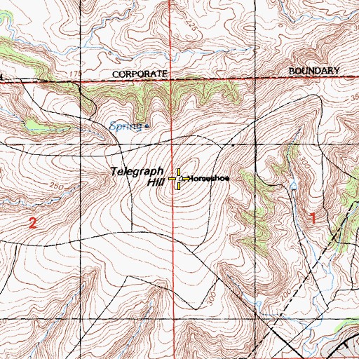 Topographic Map of Telegraph Hill, CA