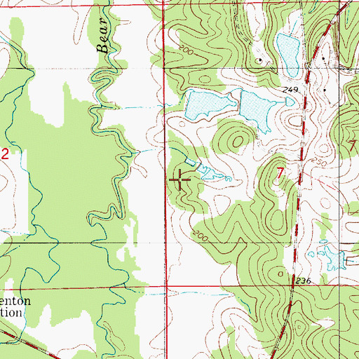 Topographic Map of Pine Apple Division, AL
