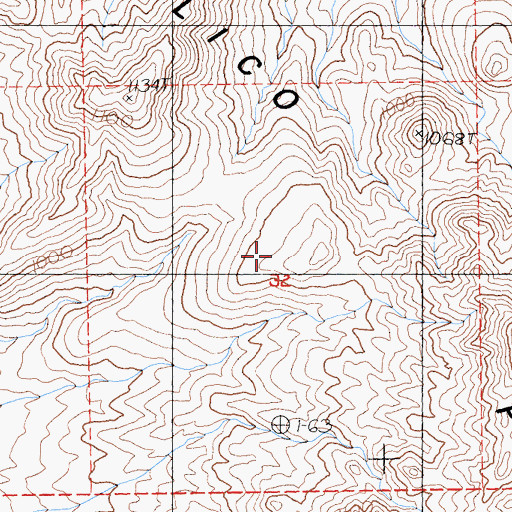 Topographic Map of Calico Peaks, CA