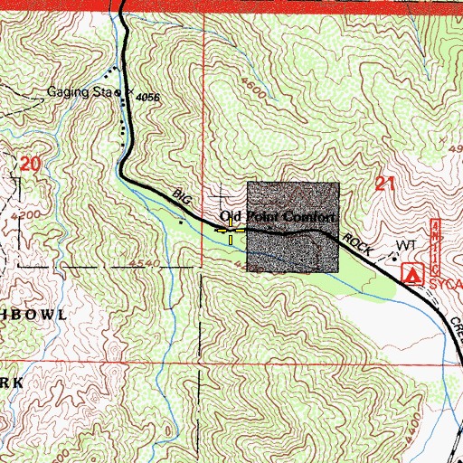 Topographic Map of Old Point Comfort, CA