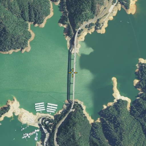 Aerial/Satellite Image of Pit River Bridge, CA