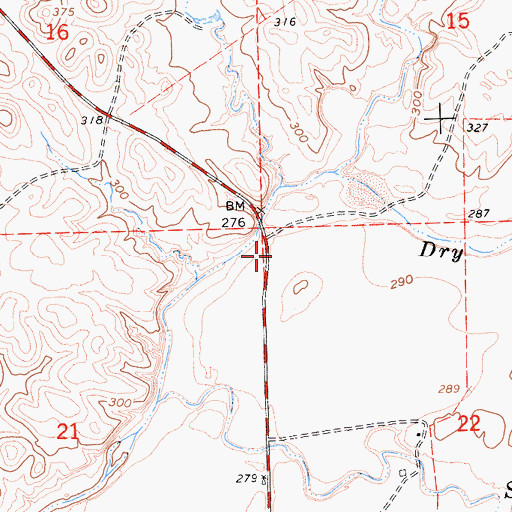 Topographic Map of Anderson School (historical), CA
