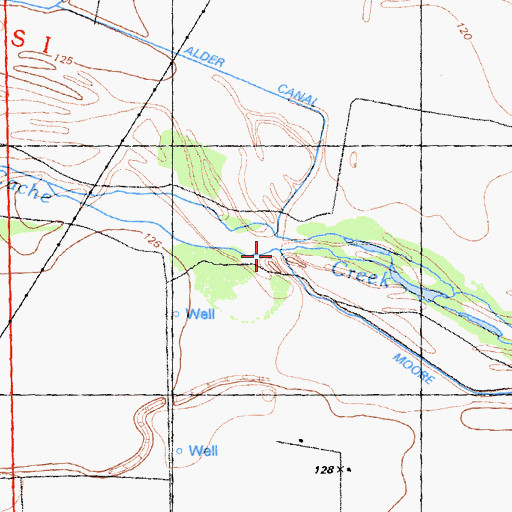 Topographic Map of Moore Dam (historical), CA
