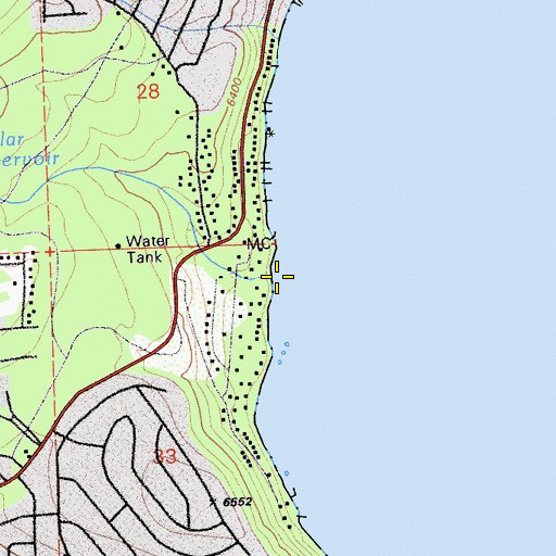 Topographic Map of Dollar Creek, CA